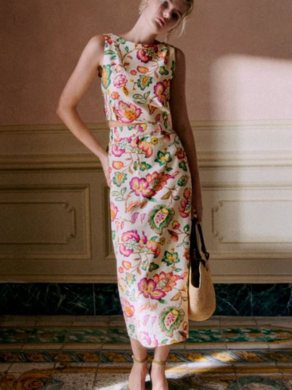 Sezane Norma Skirt Aria Print - Size 2